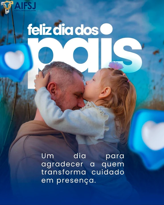 Foto da notícia: Dia dos Pais 💙 | Amor que cuida, protege e inspira