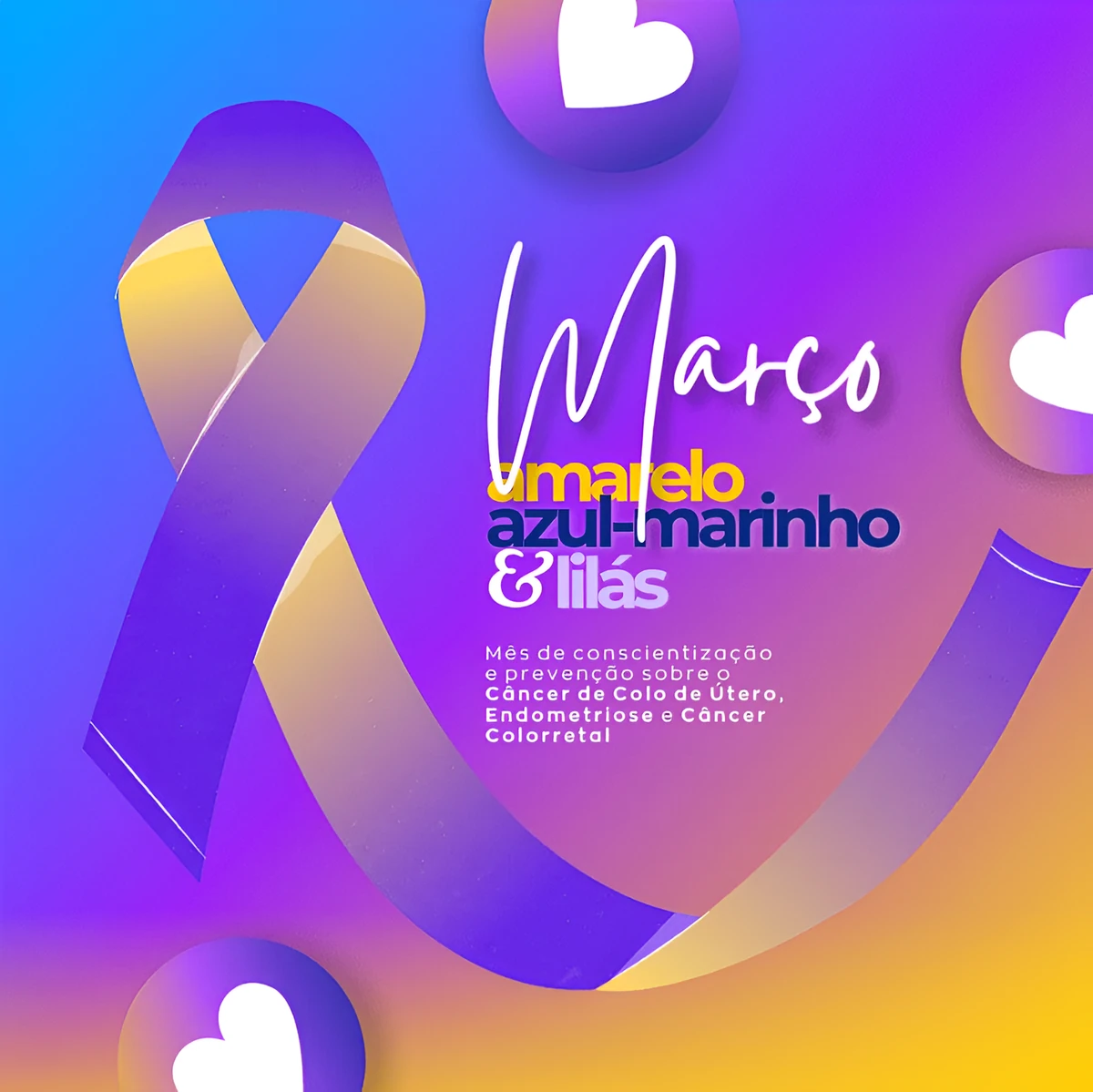 Imagem da notícia: Hospital adere às campanhas Março Colorido