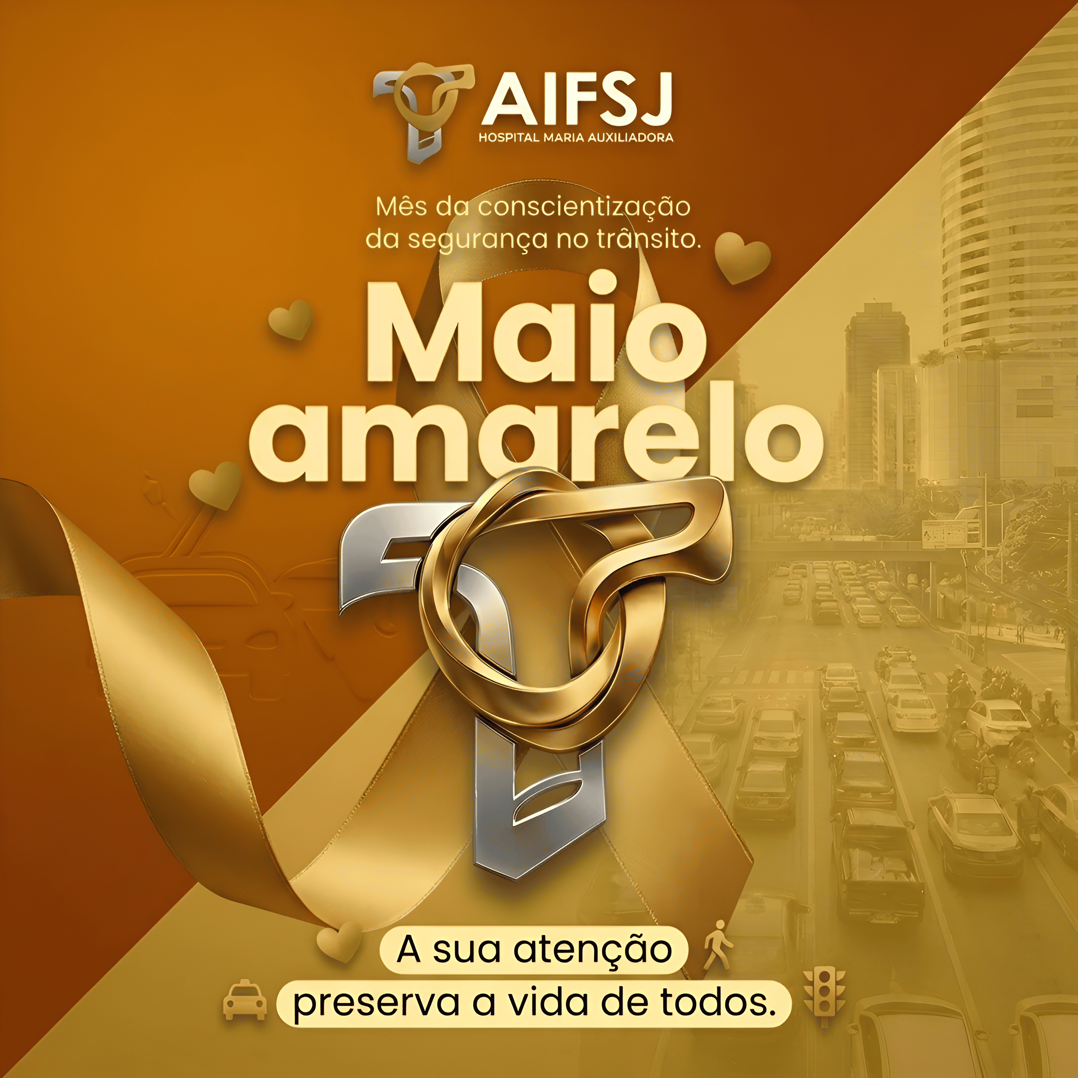 Foto da notícia: Hospital promove ações de conscientização no Maio Amarelo